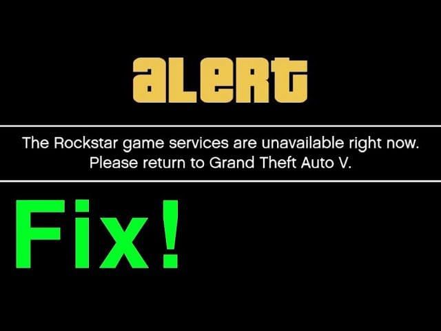 Rockstar game services are unavailable.