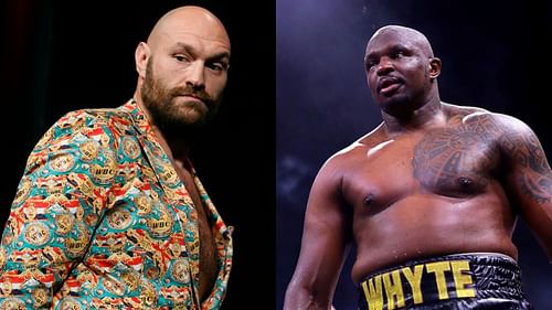 Tyson Fury (left) Dillian Whyte (right)