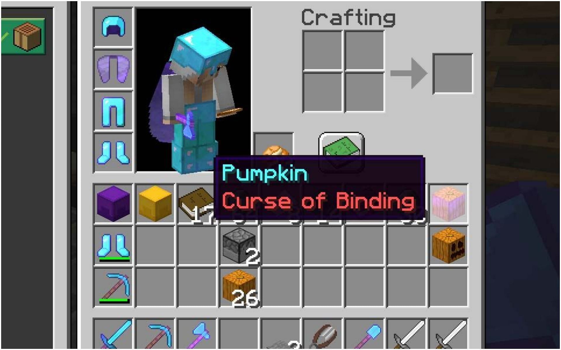 Curse of Binding in Minecraft (Image via Minecraft)