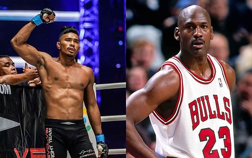 Amir Khan (left), Michael Jordan (right) [Photo: ONE Championship]