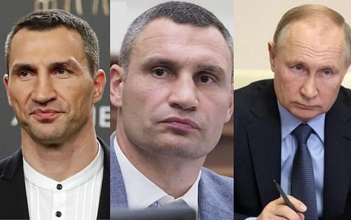 Wladimir Klitschko, Vitali Klitschko and Vladimir Putin