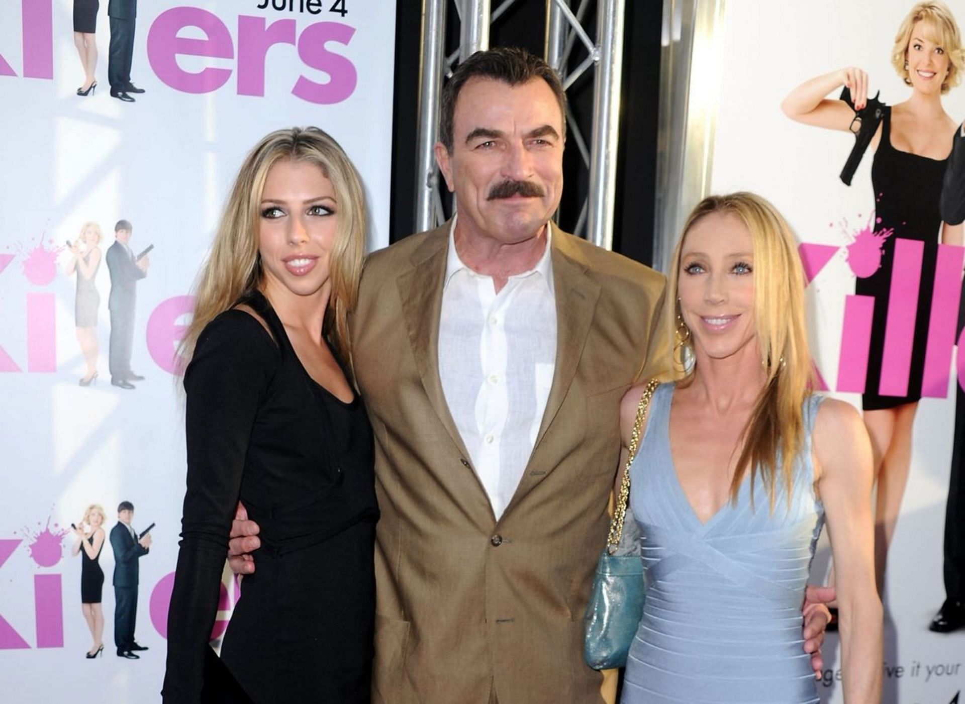 Tom Selleck with wife and daughter (Image via Frazer Harrison/Getty Images)