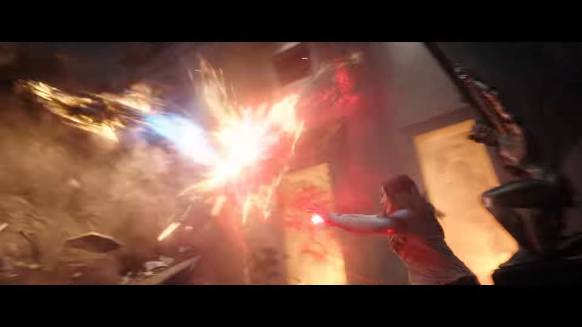 Wanda v Captain Marvel (Image via Marvel Studios)