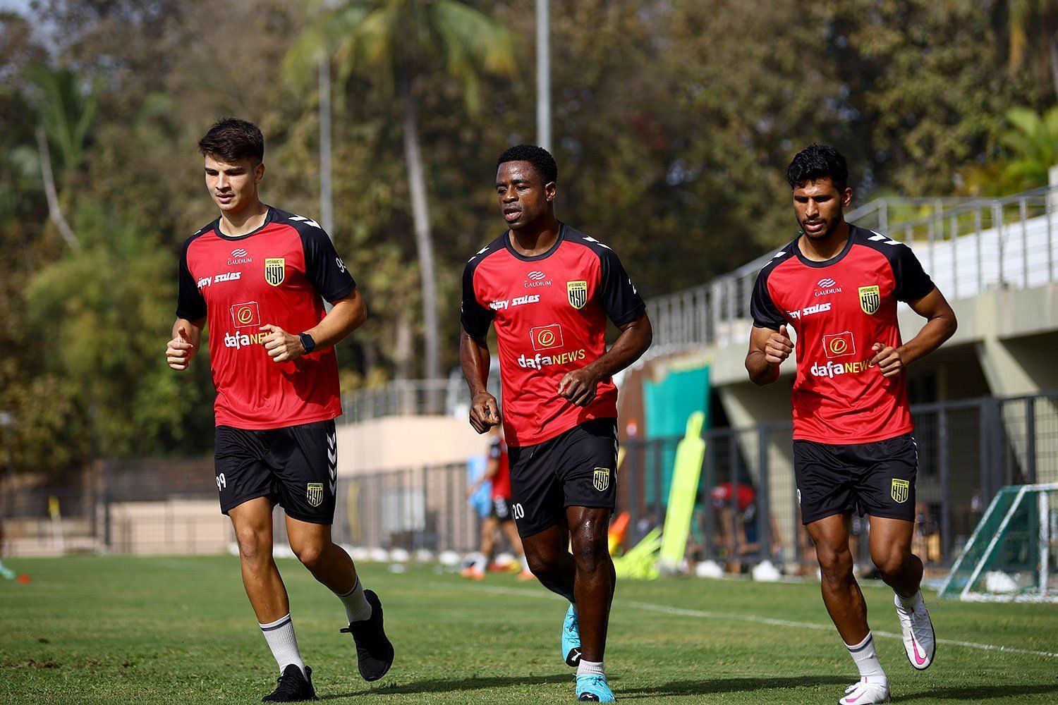 Javier Siverio (left) has mastered the art of being a substitute forward for his team