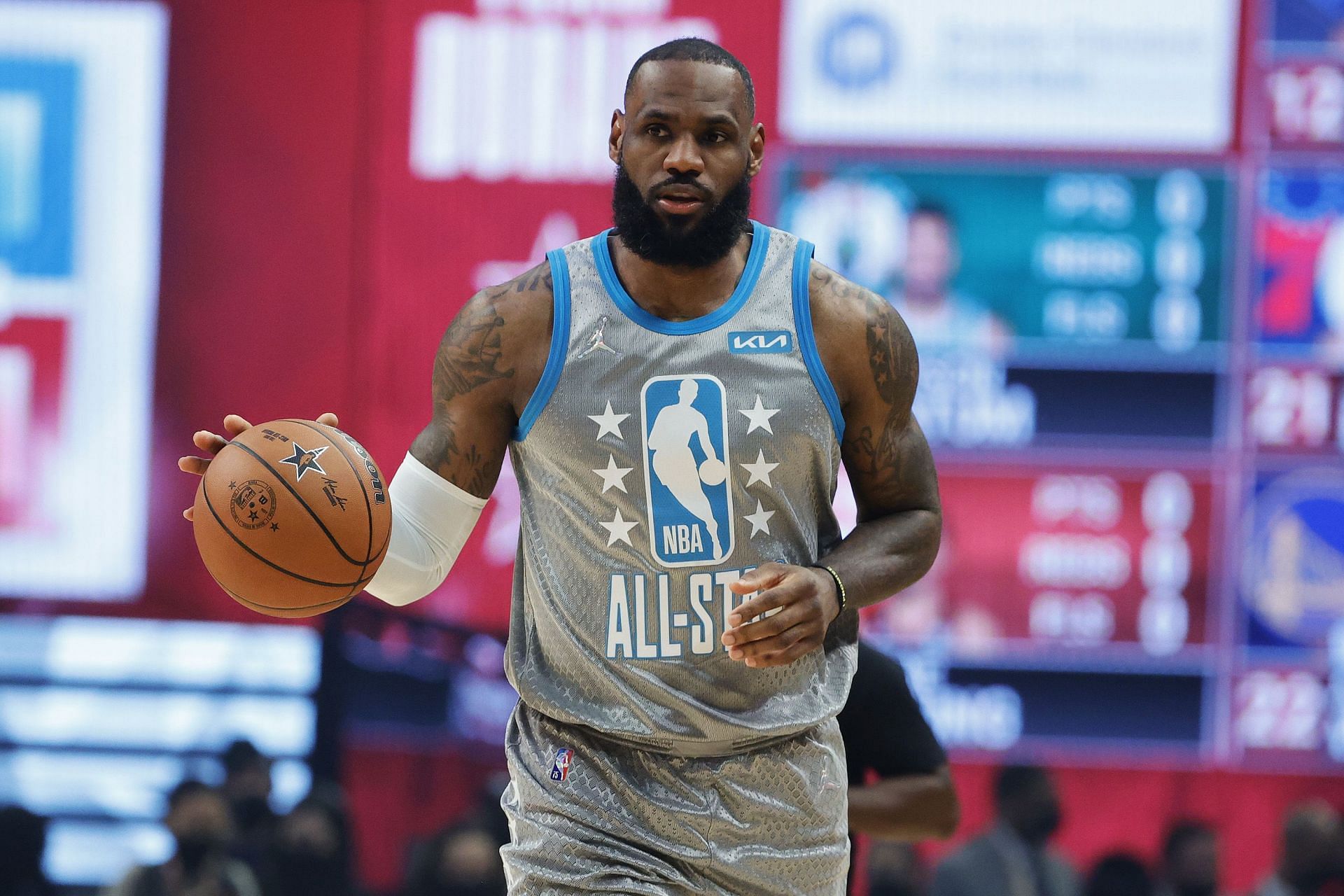 LeBron James at the 2022 NBA All-Star Game
