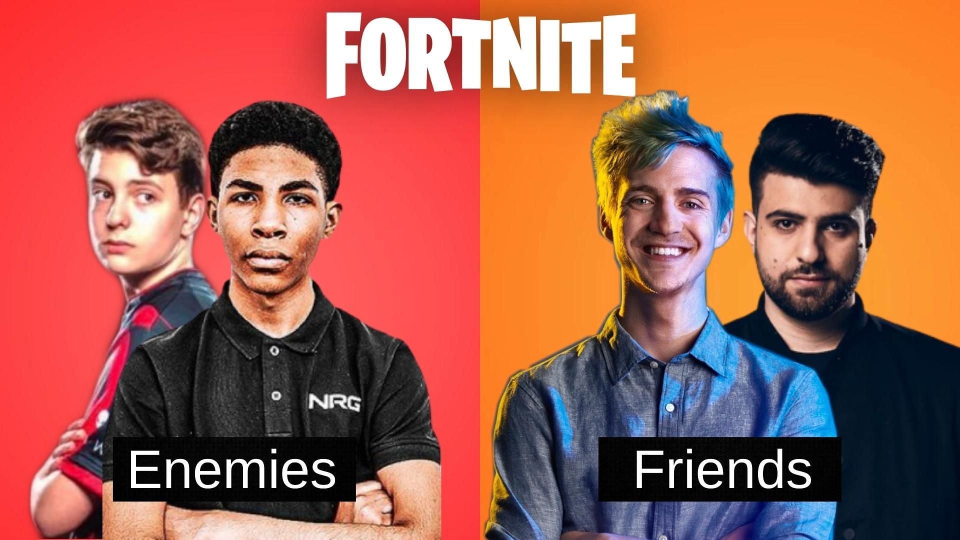 Fortnite pros have great friendships, but a few have greater rivalries (Image via Sportskeeda)