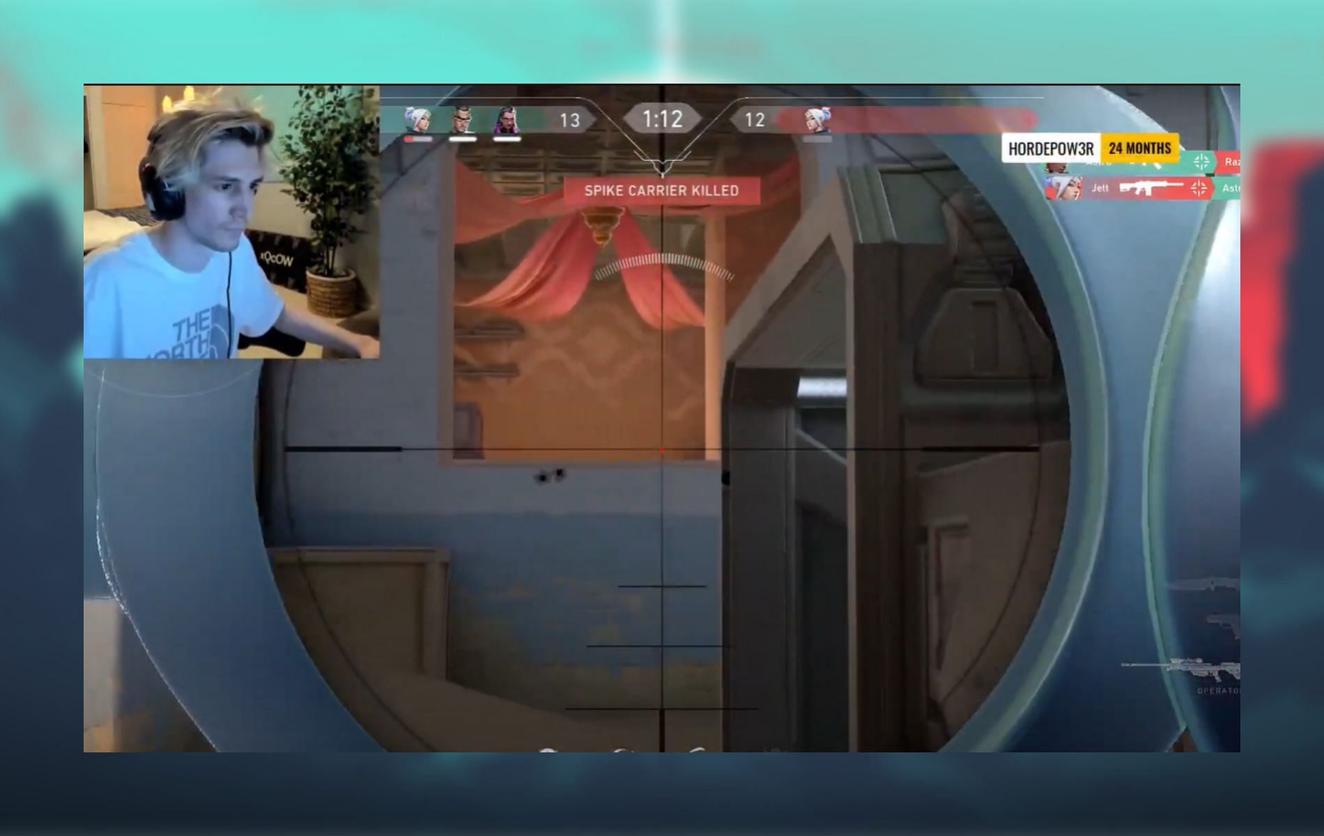 xQc fans were happy to see him win from 2-12 down (Image via xQc/Twitch)