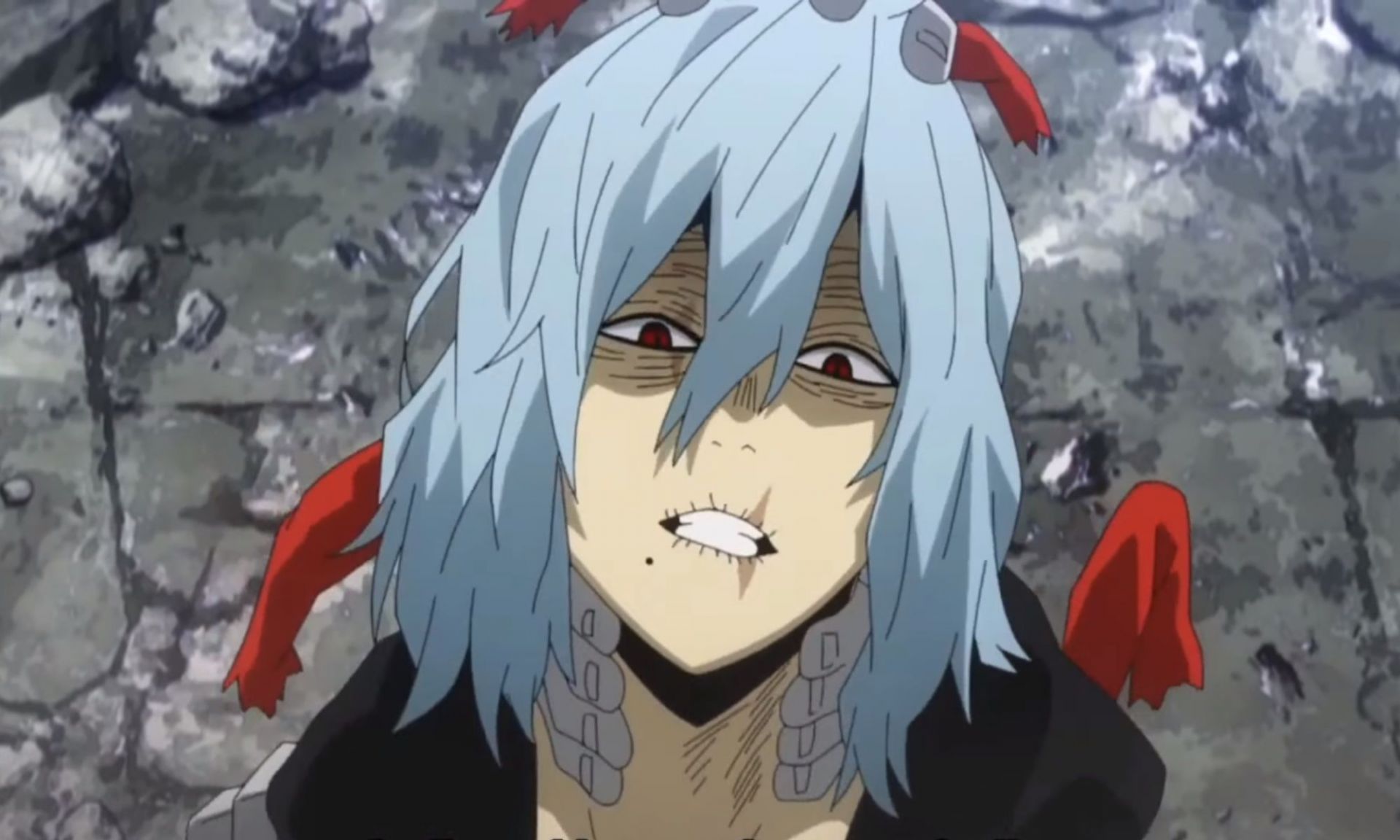 Tomura Shigaraki as seen in the anime series (Image via Studio Bones)