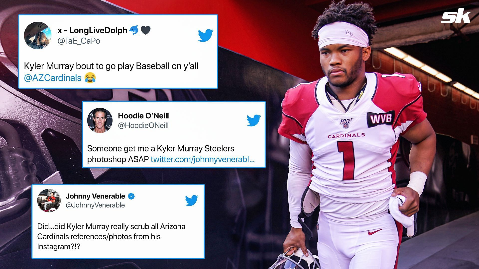 Get me a Kyler Murray Steelers photoshop ASAP' - Fans go berzerk as Kyler  Murray deletes every mention of Cardinals from Instagram profile