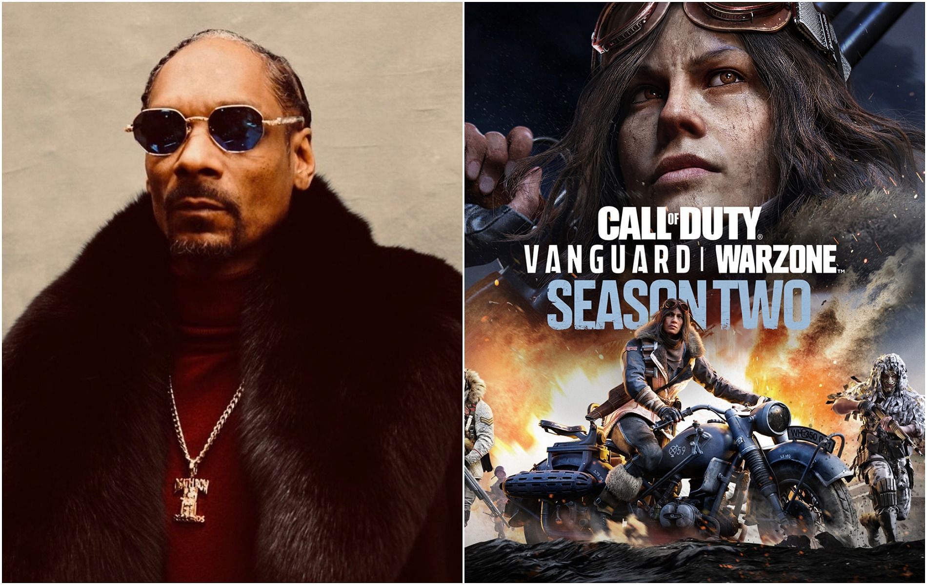 Snoop Dogg could be heading to Call of Duty, according to rumors (Image via SnoopDogg/Twitter and Activision Blizzard)