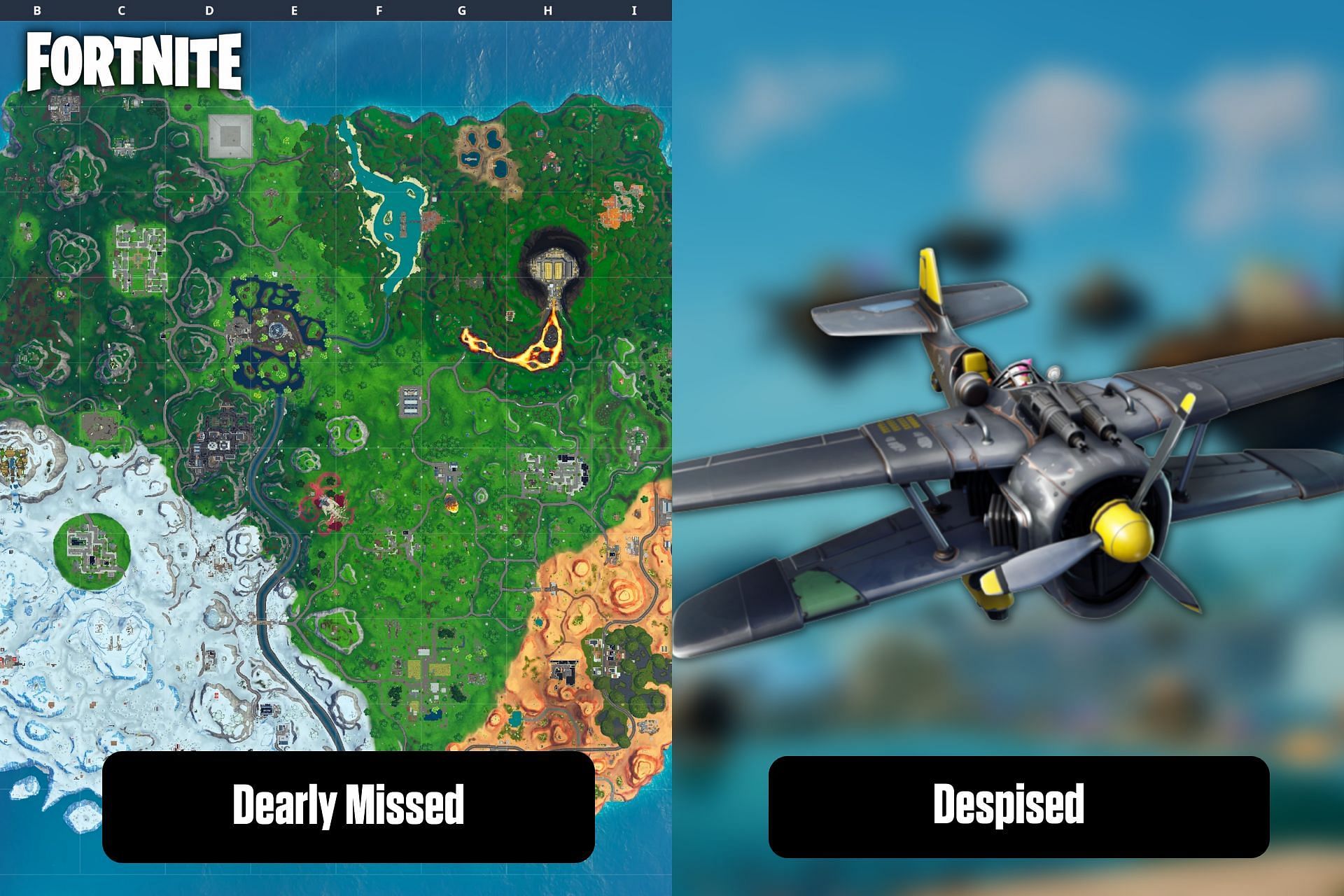 The dearly missed and despised features of Fortnite Chapter 1 (Image via Sportskeeda)