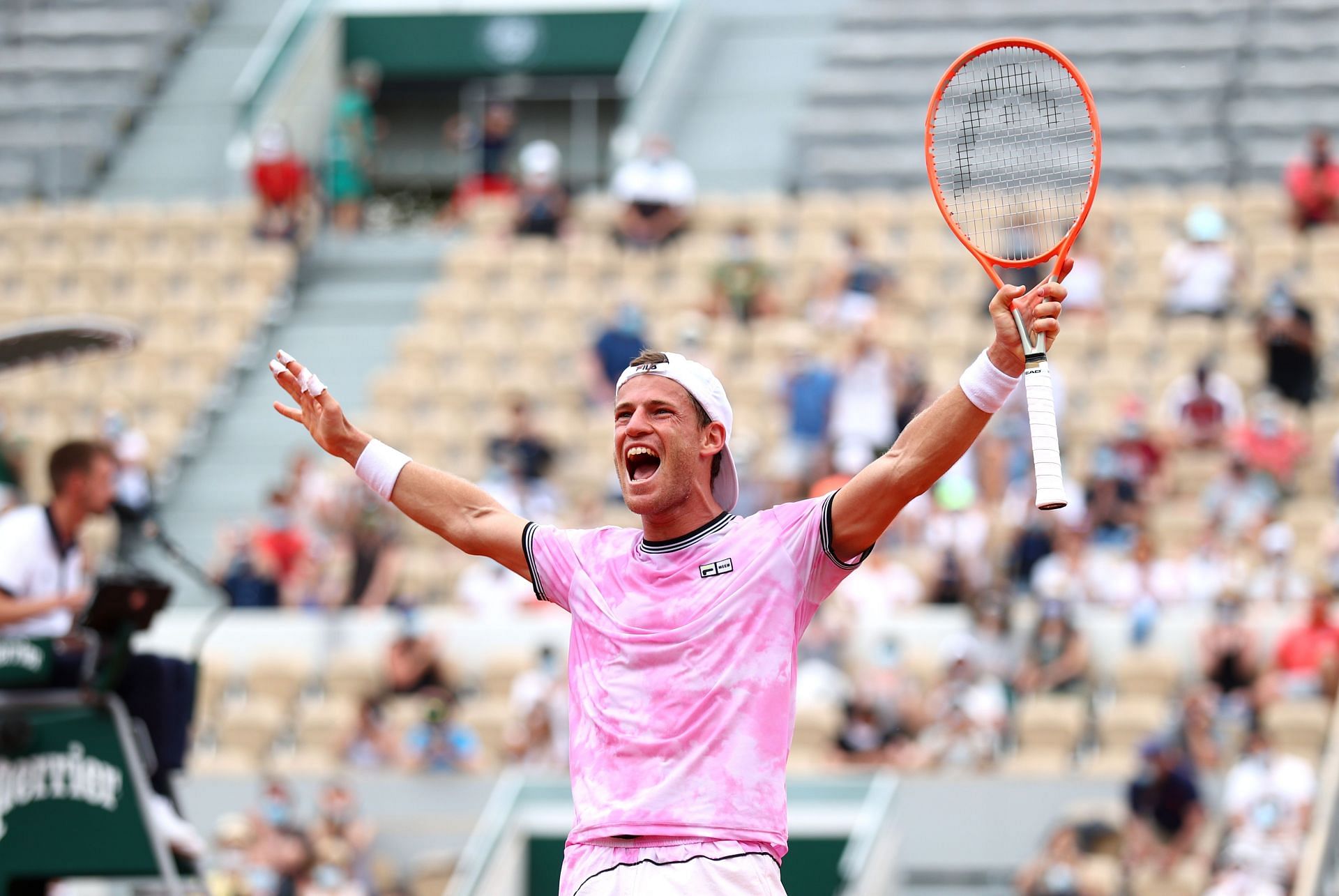 Diego Schwartzman at the 2021 French Open.