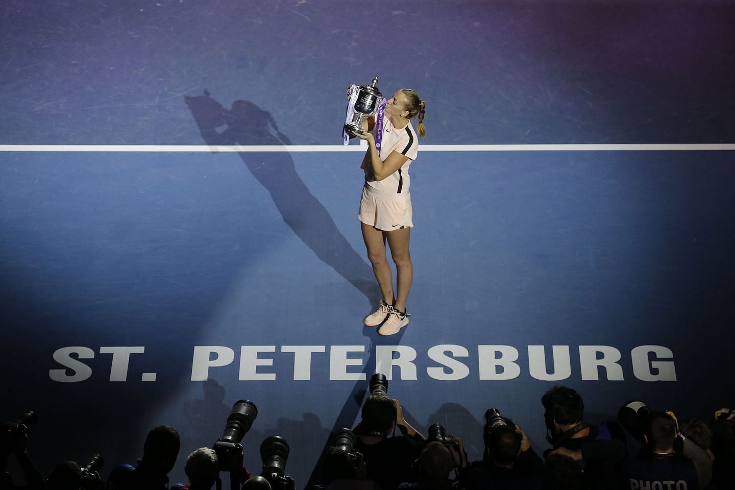 Petra Kvitova won her 21st career title in St. Petersburg in 2018