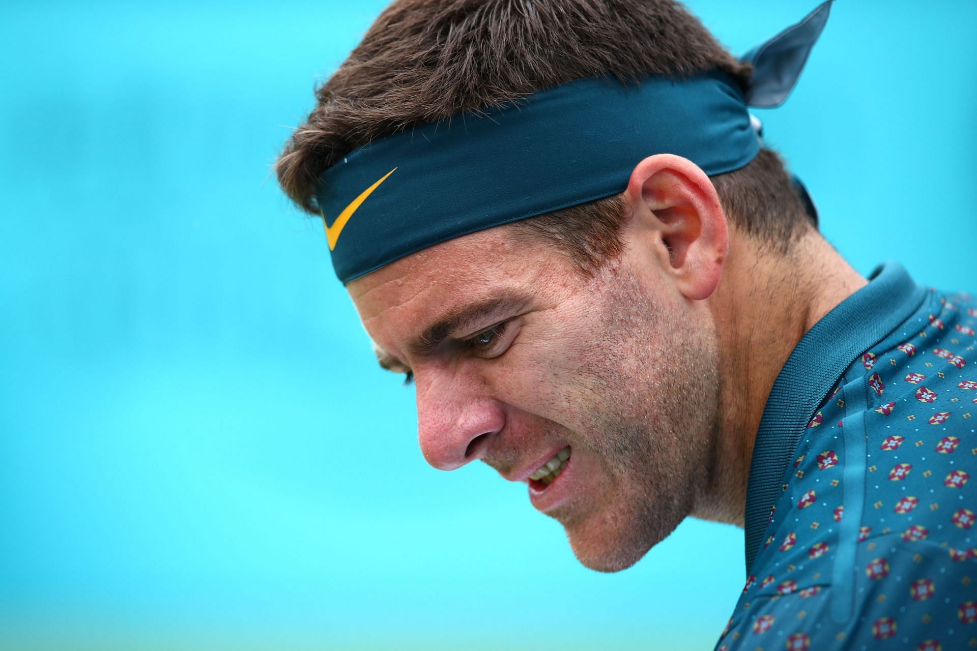 Del Potro injured his right knee once again during the Queen&#039;s Club Championships in 2019
