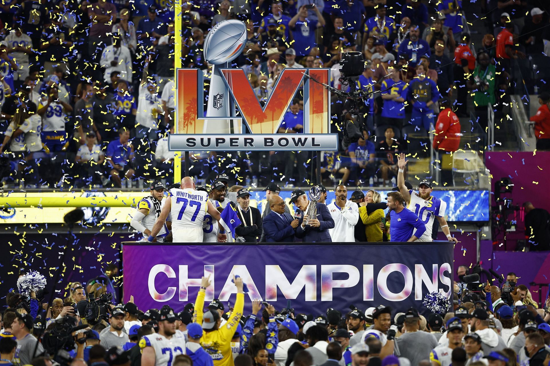 Super Bowl LVI champions Los Angeles Rams