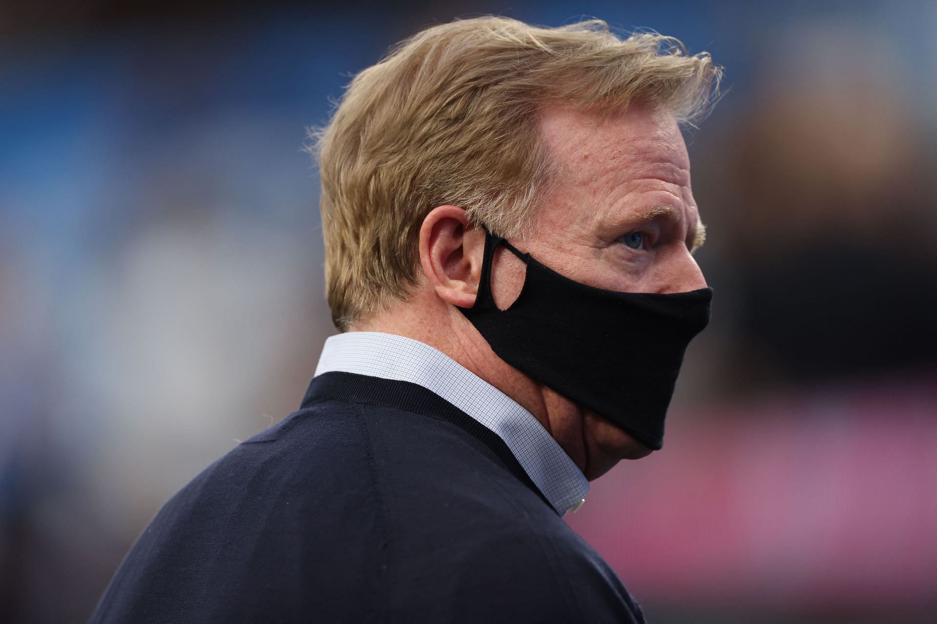 NFL Commissioner Roger Goodell attends Las Vegas Raiders v Los Angeles Chargers