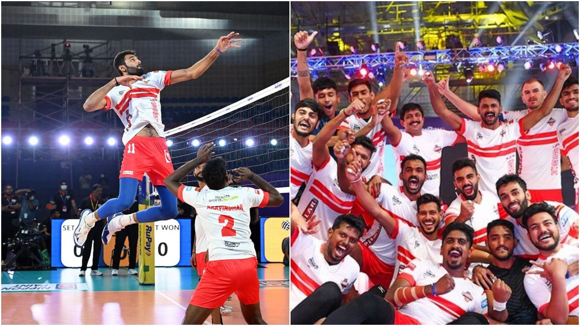 Prime Volleyball League 2022: Kolkata Thunderbolts beat Calicut Heroes (Pic Credit: PVL)