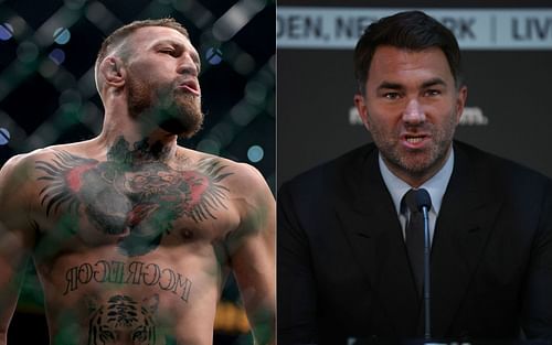 Conor McGregor (left) and Eddie Hearn (right)