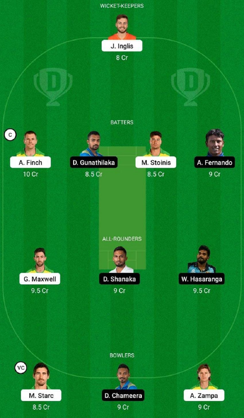 AUS vs SL Dream11 Fantasy Tip #2