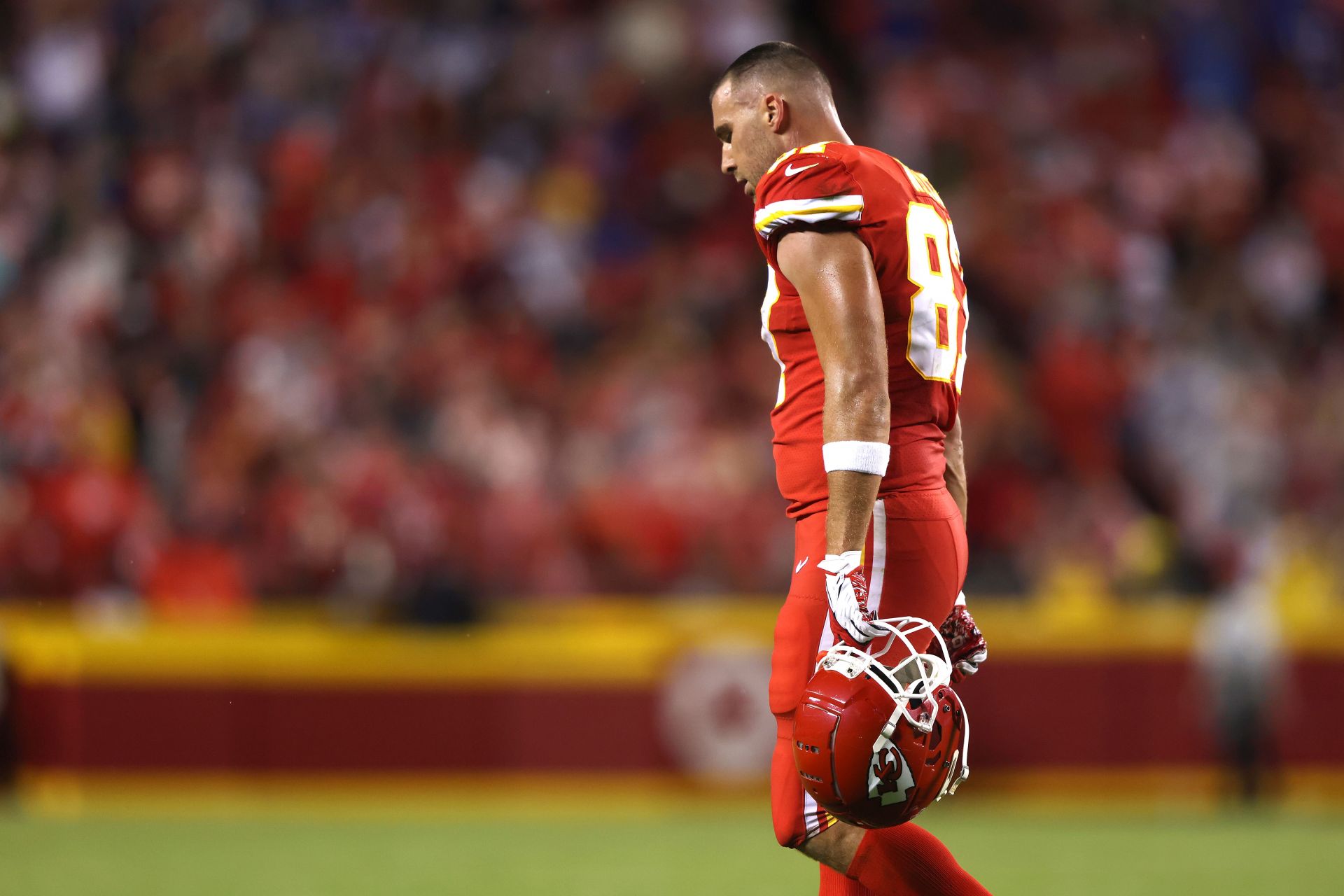 Travis Kelce at Buffalo Bills v Kansas City Chiefs