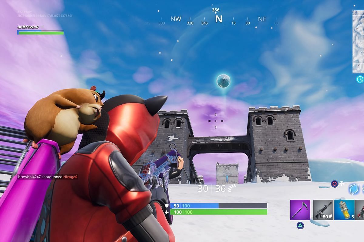 Noobs love to aim down the sights of their guns in Fortnite (Image via Epic Games)