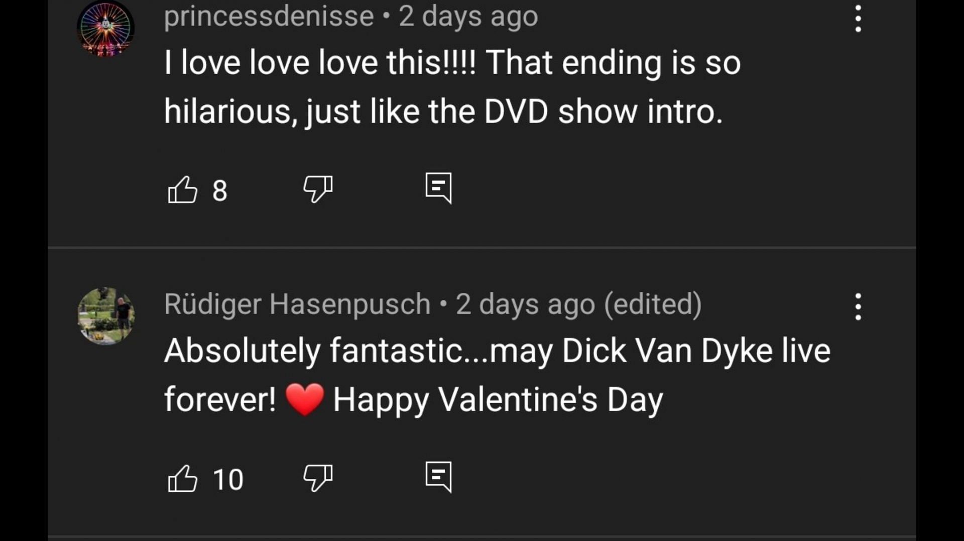 Comments on Van Dyke&#039;s YouTube video 5/7