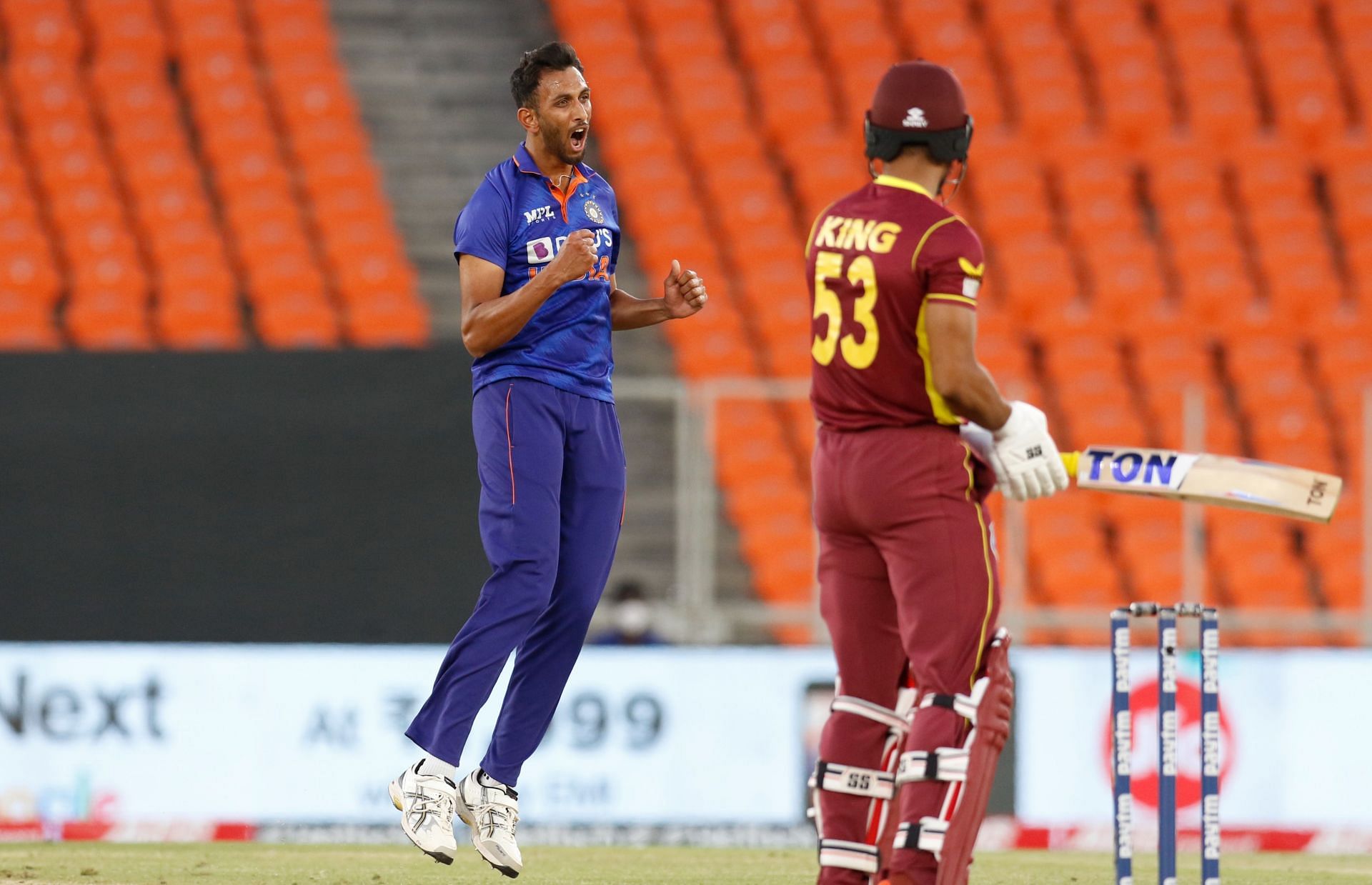 Prasidh Krishna gets steep bounce due to his high-arm action [P/C: BCCI]