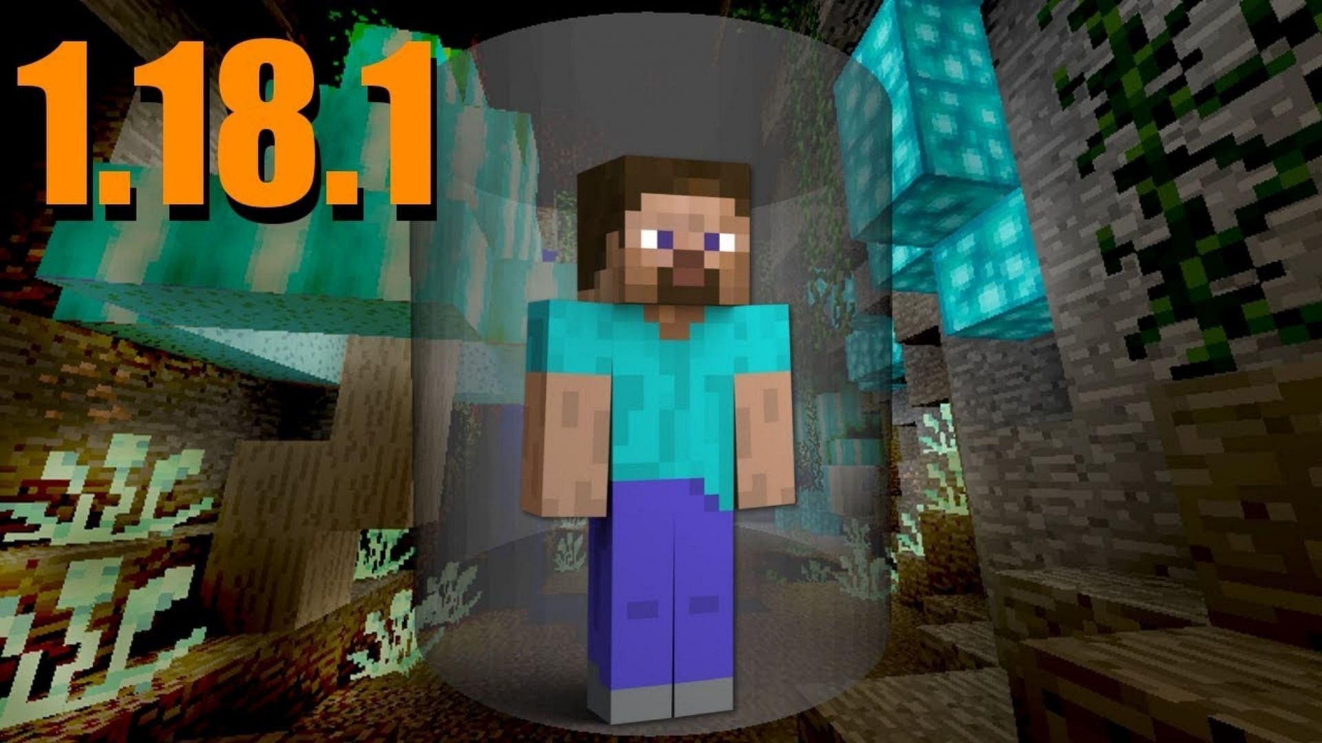 Version 1.18.1 applies bug and security fixes leftover from Minecraft 1.18 (Image via Mojang)