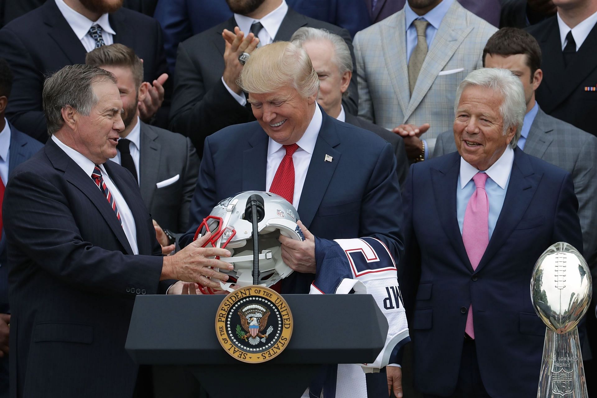 Donald Trump Hosts Super Bowl Champion New England Patriots At The White House
