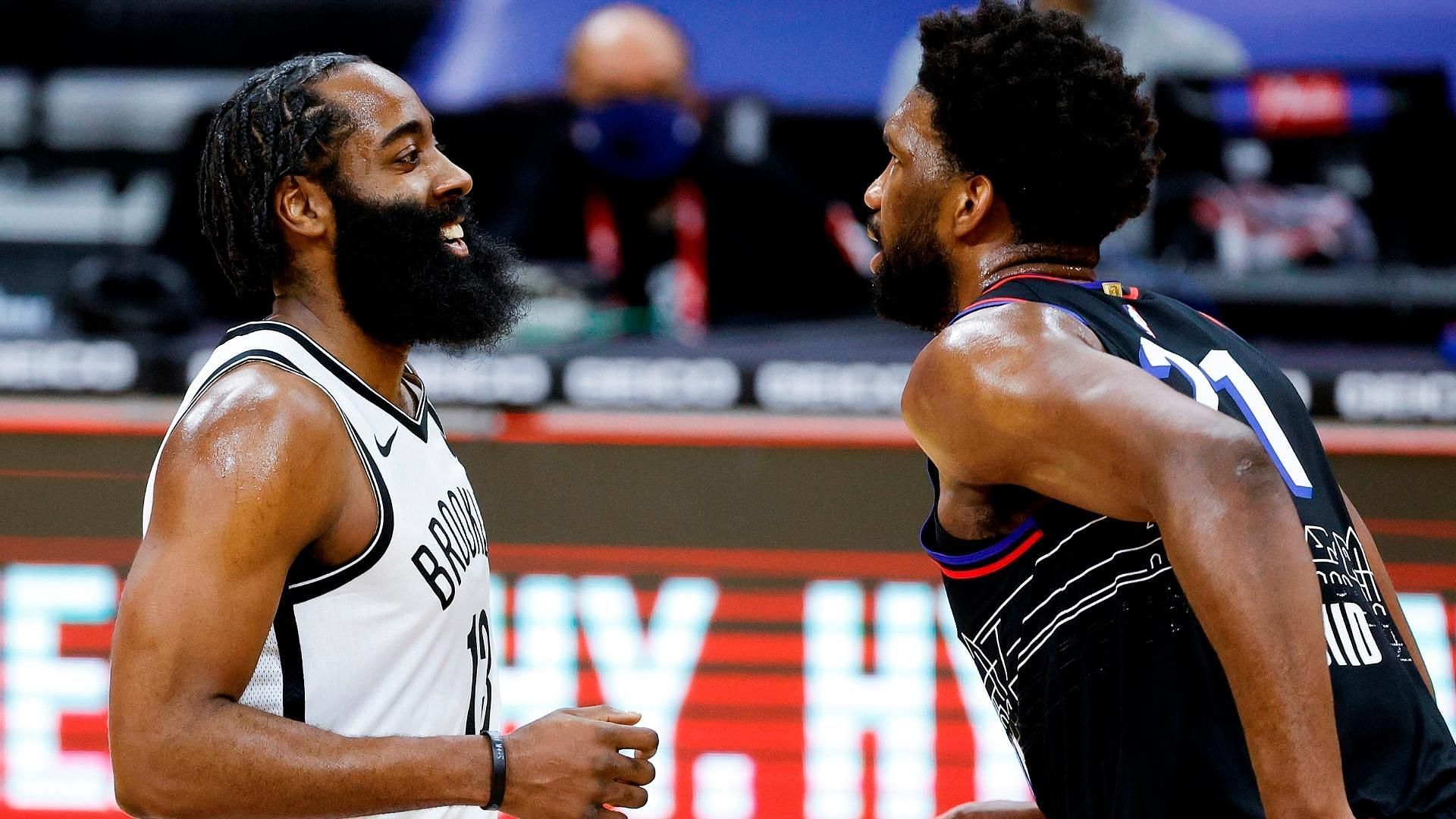 How Joel Embiid and James Harden can mesh could make or break the Philadelphia 76ers&#039; season [Photo: Sporting News]