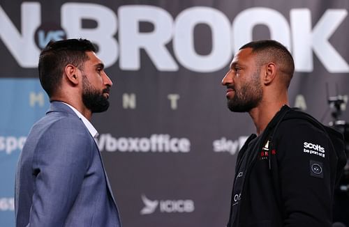 Amir Khan (left) and Kell Brook (right)