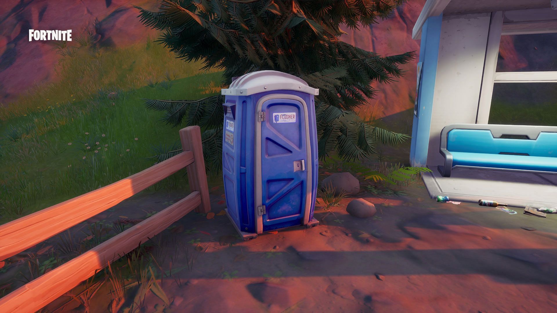 Fortnite has rather unique places to hide in-game (Image via Epic Games/Fortnite)