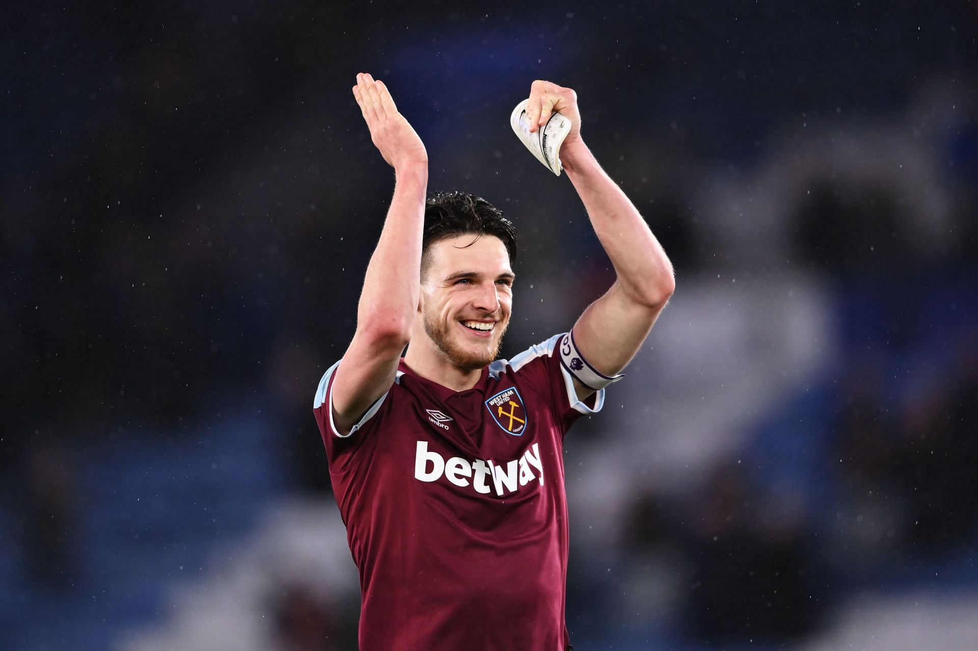 Carlo Ancelotti is interested in Declan Rice (in pic).