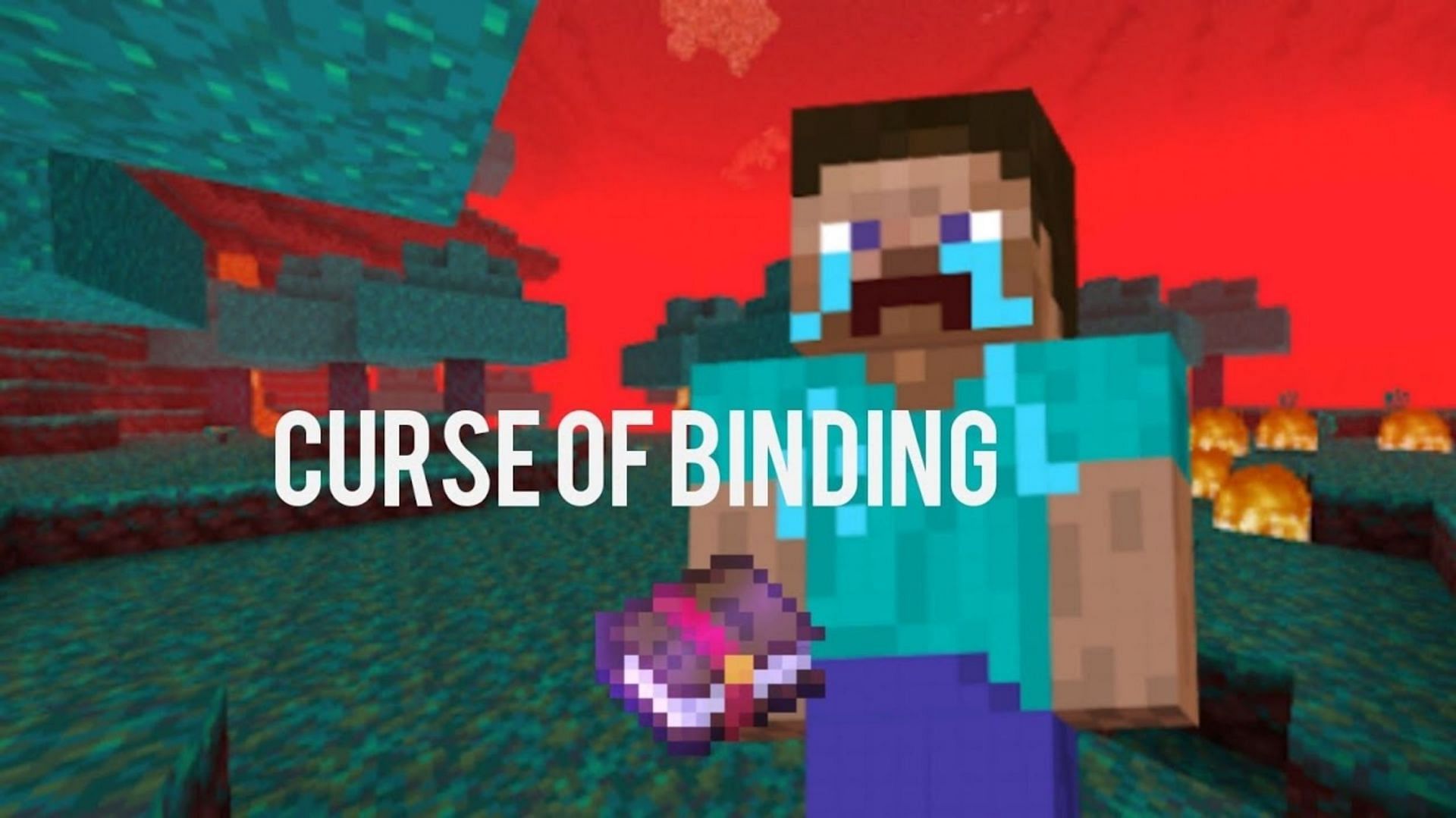 Curse of Binding can be a horrible inconvenience (Image via Mojang)