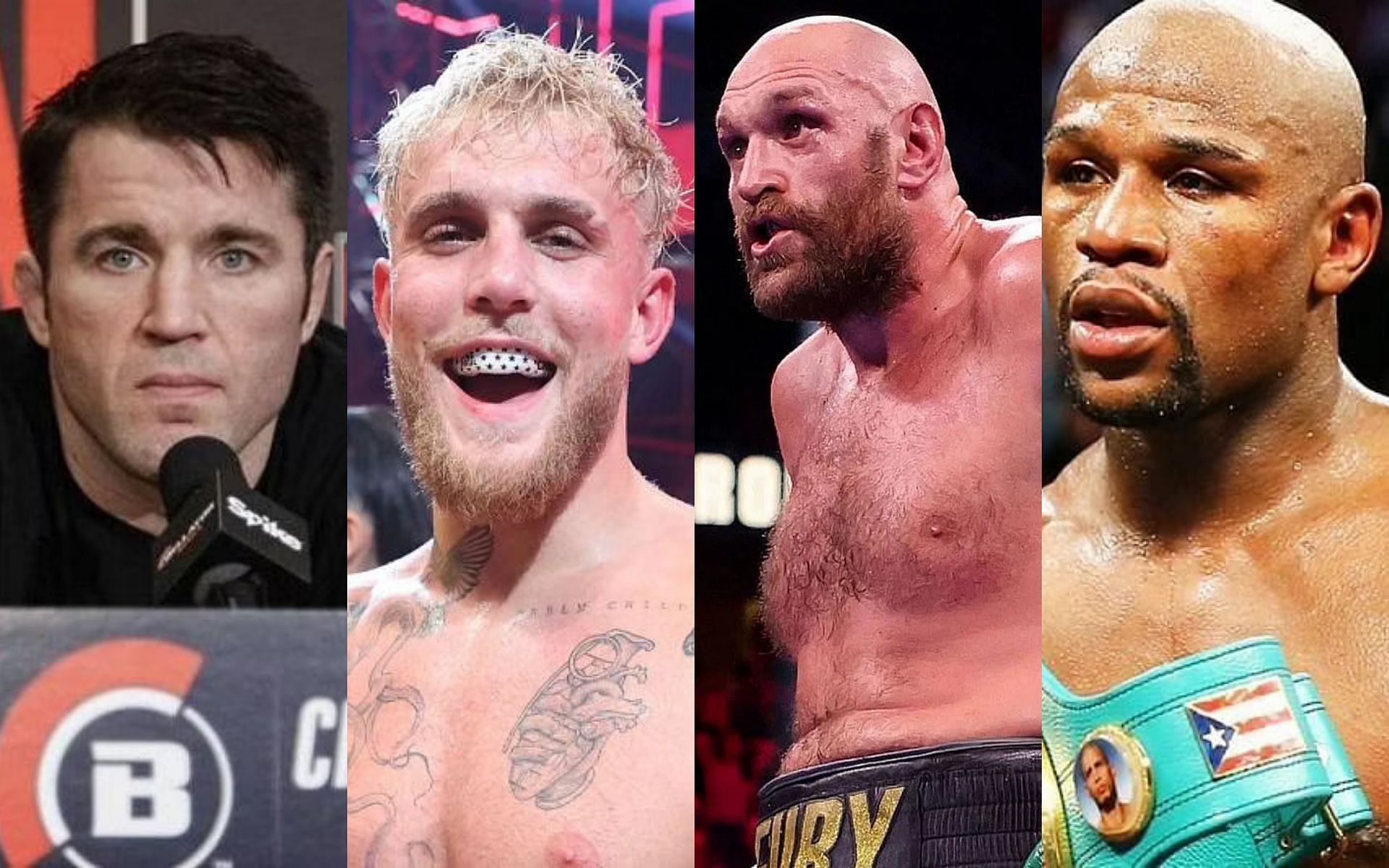 Chael Sonnen, Jake Paul, Tyson Fury, and Floyd Mayweather