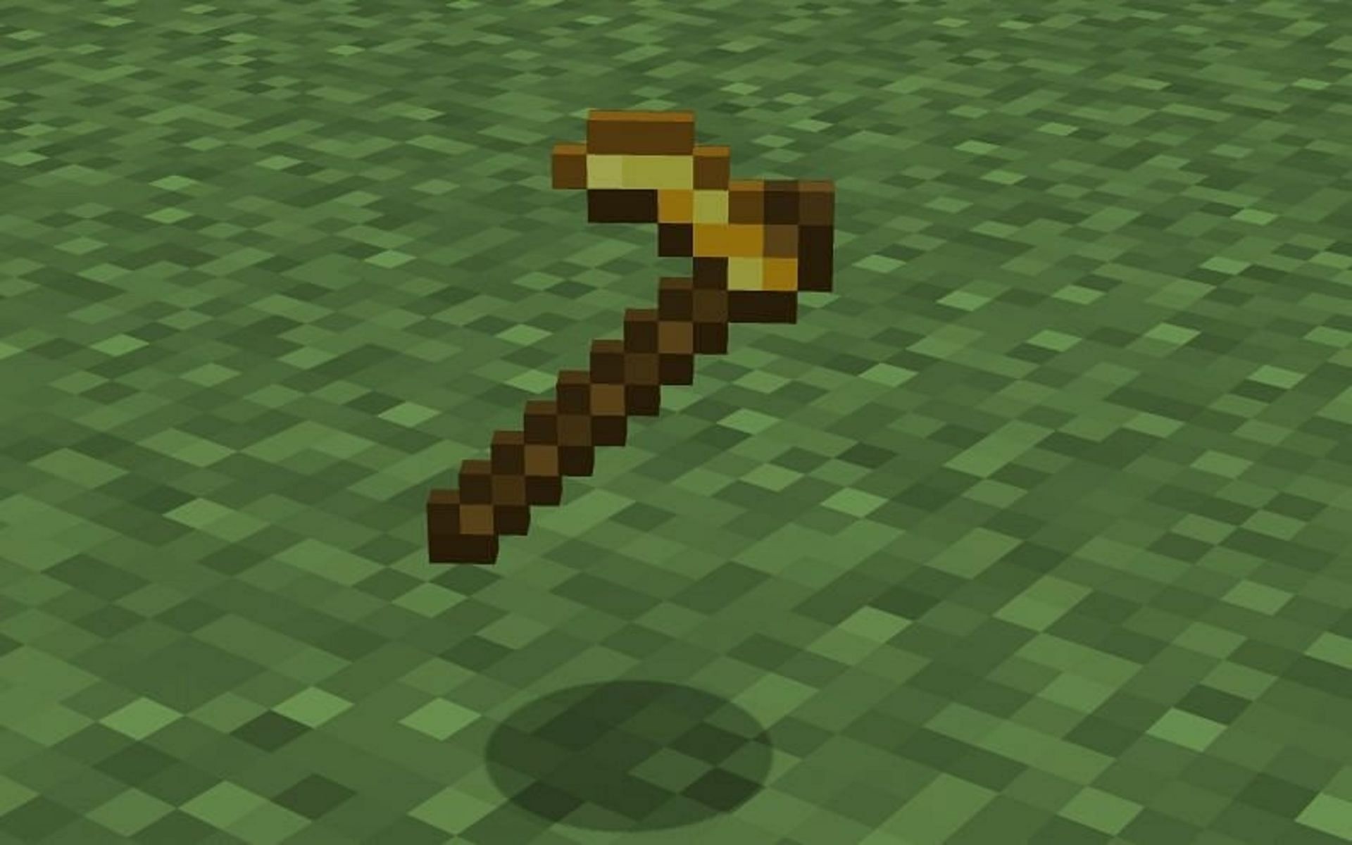 Golden hoes can barely till any field blocks before breaking (Image via Mojang)