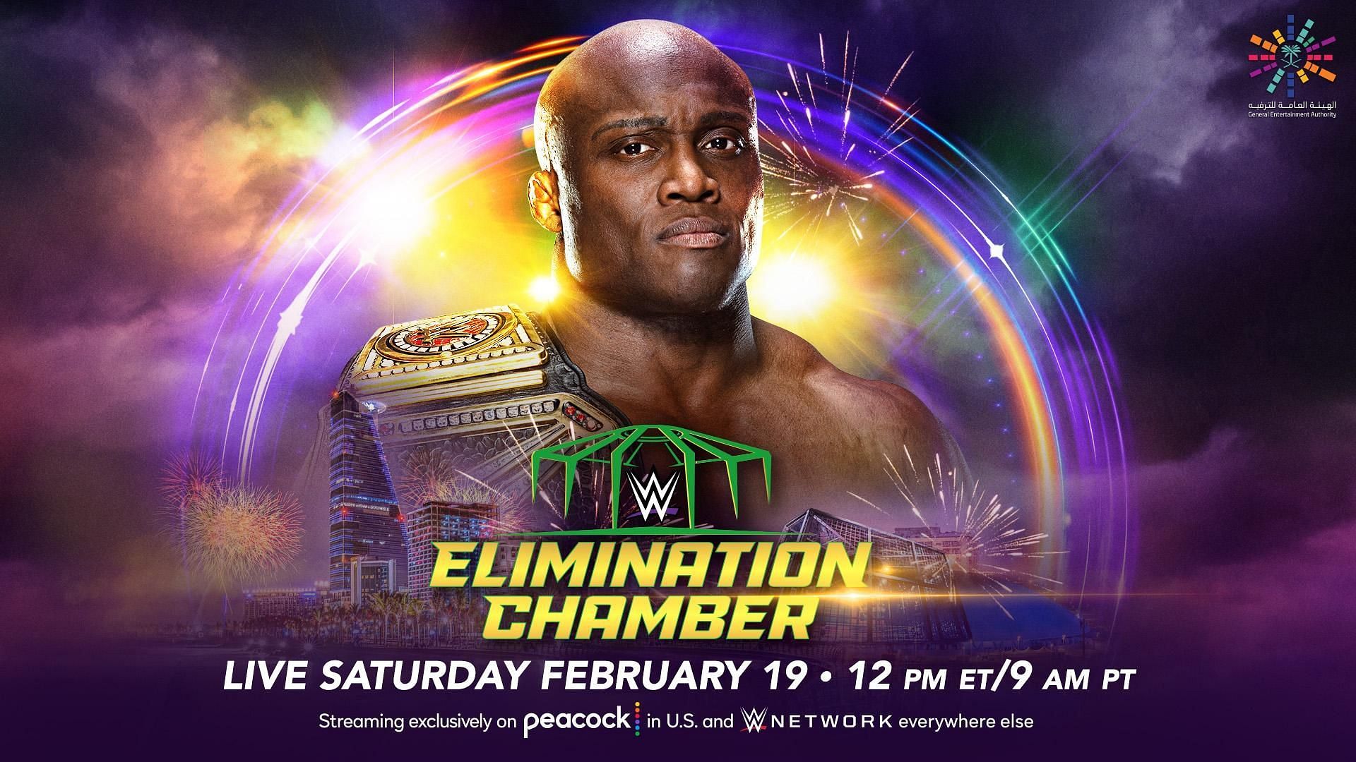 Bobby Lashley will defend his newly won WWE Championship inside the Elimination Chamber