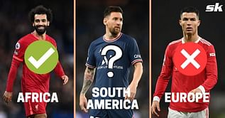 Best footballer from each continent (2022)