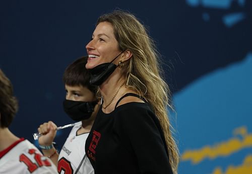 Brady's wife Gisele Bundchen at Super Bowl LV