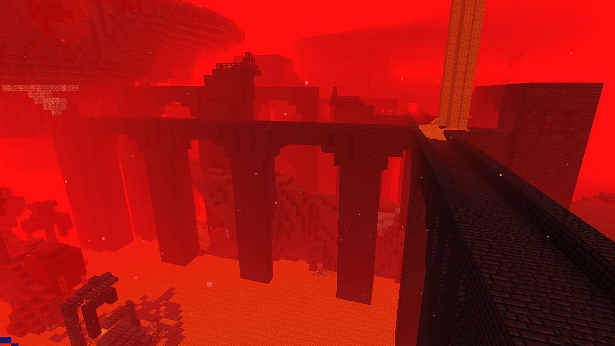 Nether Fortress (Image via Minecraft)