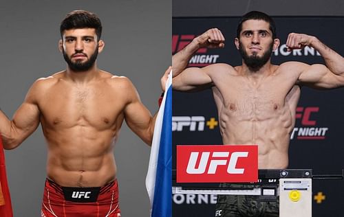 Arman Tsarukyan (left) & Islam Makhachev (right) [Image Credits- @arm_011 on Instagram]