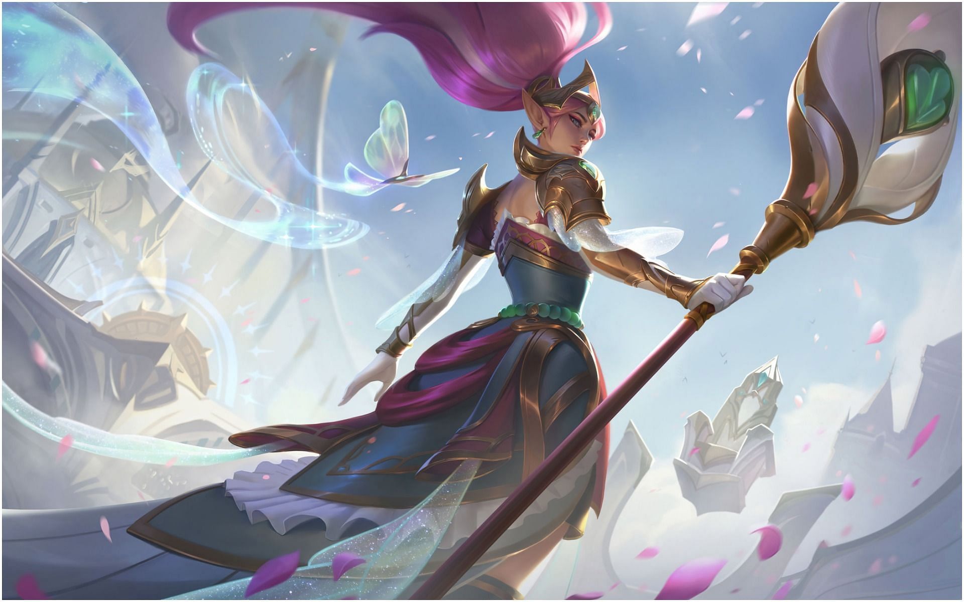 The smite Janna top lane cheese has become a menace to deal with in the past few days (Image via League of Legends)