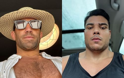 Luke Rockhold (L) and Paulo Costa (R) via Instagram @lukerockhold and @borrachinhamma