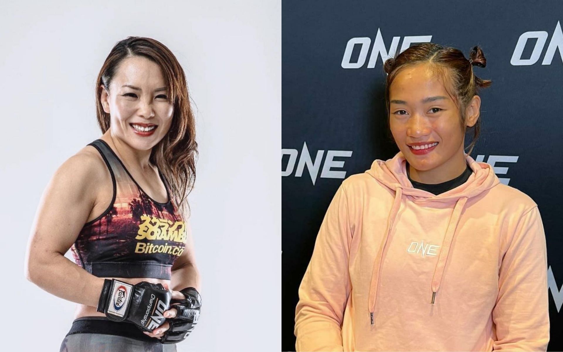 ONE Championship veteran Mei Yamaguchi replaces injured Jenelyn Olsim at ONE: Bad Blood. [Photos: Mei Yamaguchi, Jenelyn Olsim on Instagram]