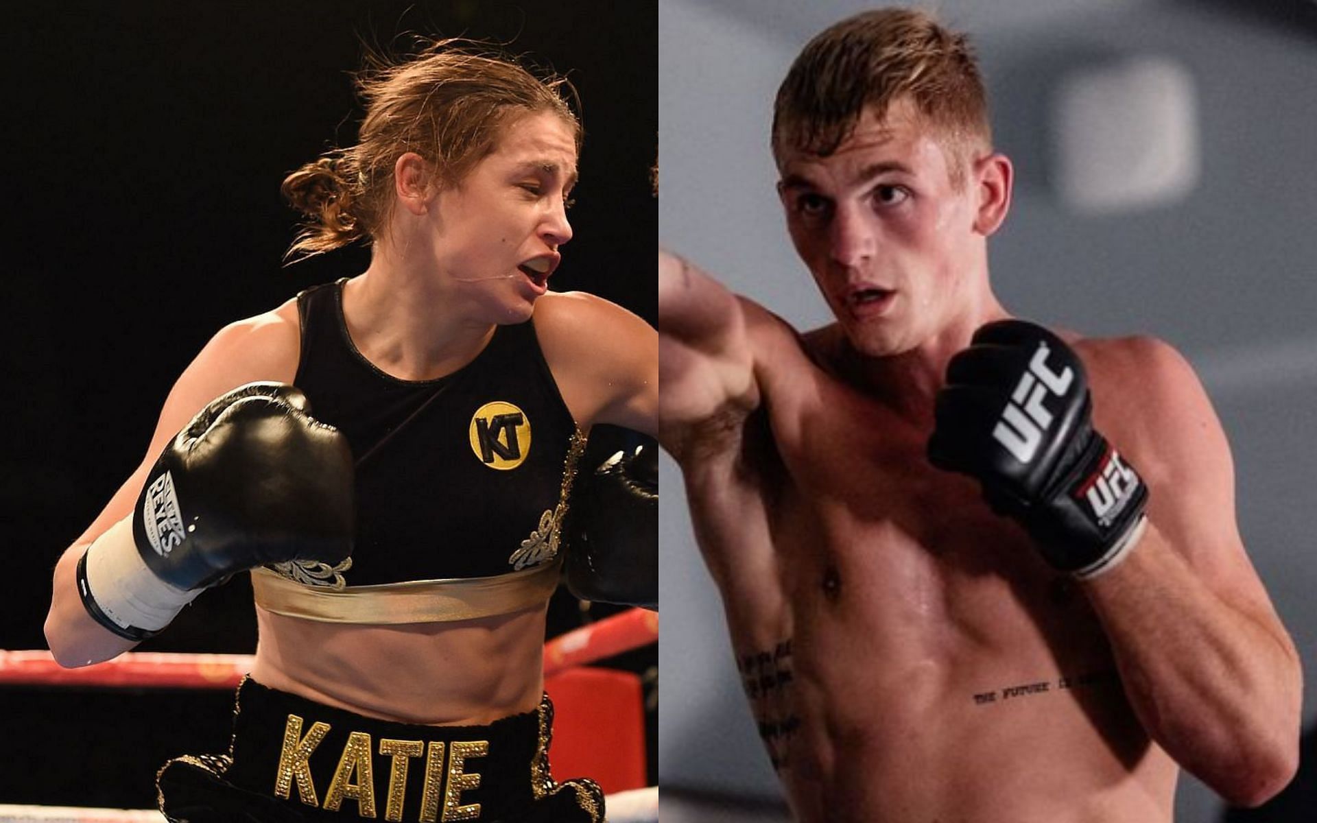 Katie Taylor [left], Ian Garry [right] credit: @iangarry Instagram