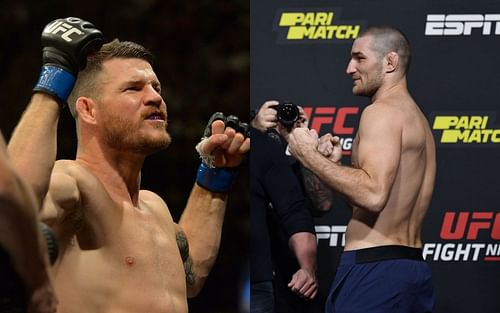 Michael Bisping [left], Sean Strickland [right]