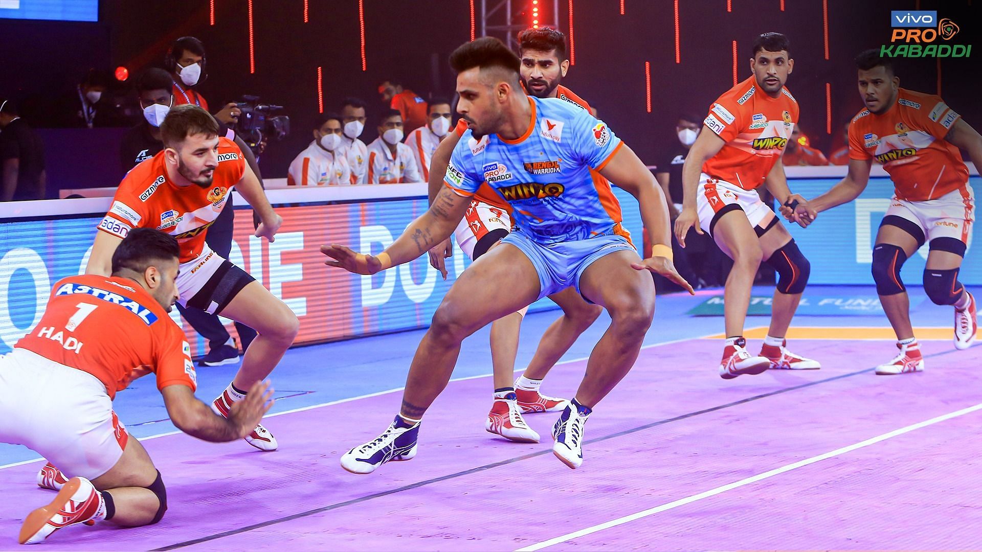 Defending champions Bengal Warriors suffered a defeat against Gujarat Giants (Image Source: PKL/Facebook)