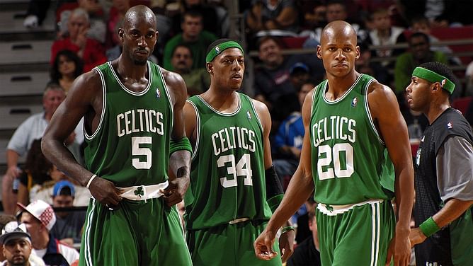 "Hi Haters!!!" - Kendrick Perkins' latest Instagram post featuring Ray Allen, Kevin Garnett and Paul Pierce shuts down talks surrounding ongoing beef between Allen and Garnett