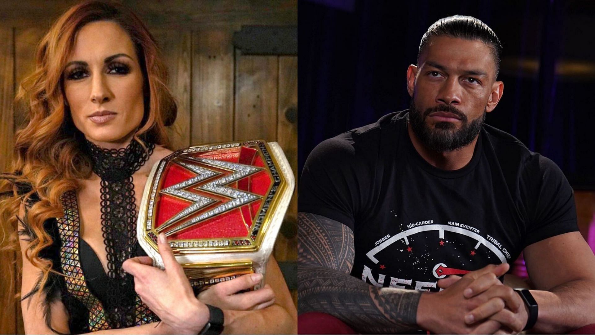 Top champions Becky Lynch and Roman Reigns