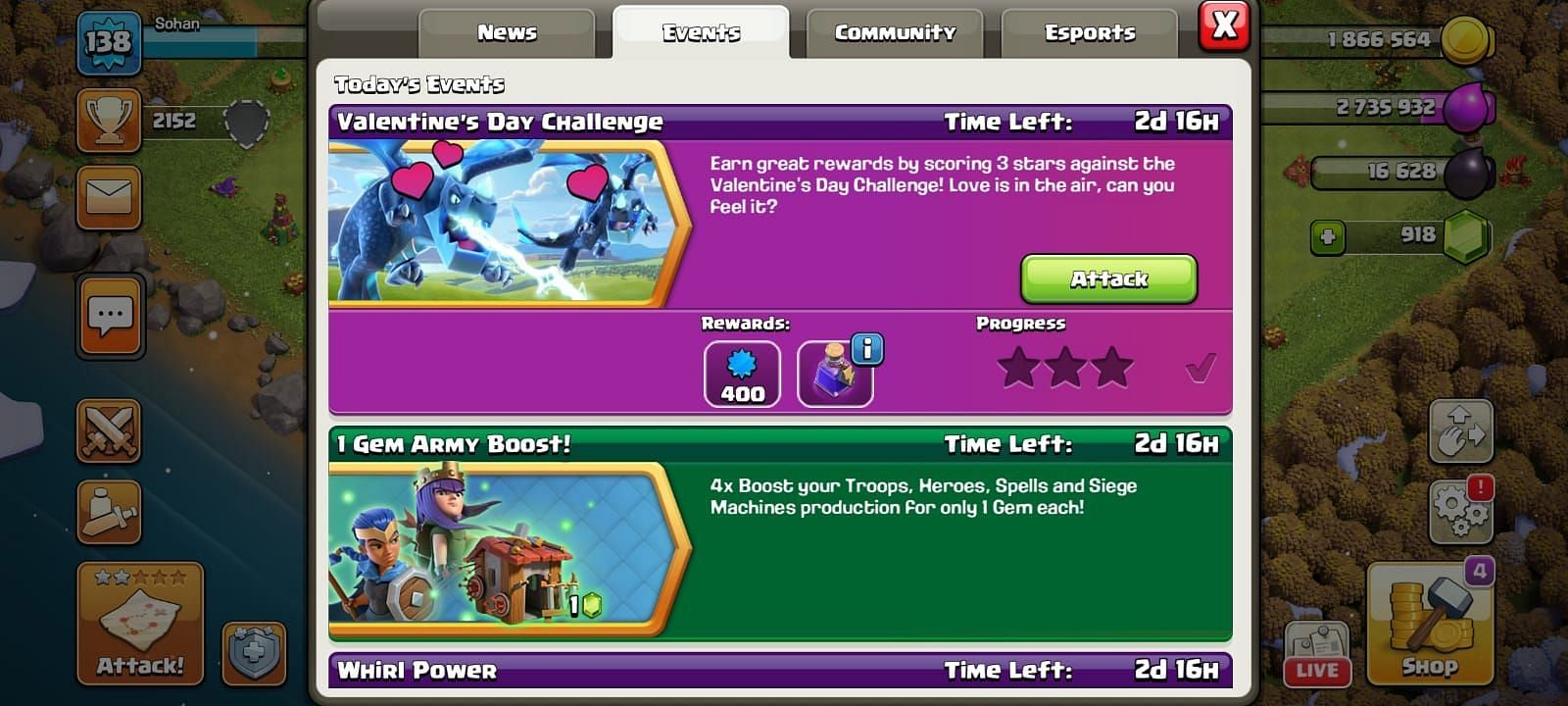 Completing Events (Image via Supercell)